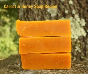 Carrot & Honey Soap Recipe Carrot Soap Recipe, Honey Soap Recipe, Homemade Soap Recipe, Laundry Soap Recipe, Carrot Seed Essential Oil, Carrot Soap, Savon Diy, Laundry Soap Homemade, Orange Soap