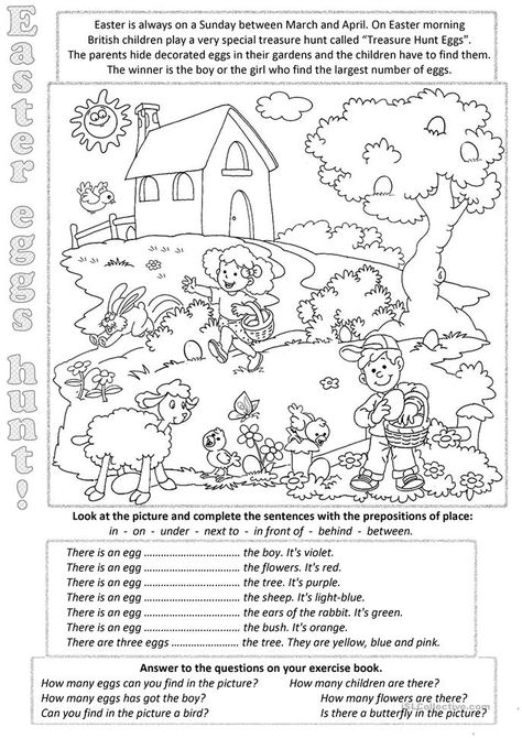 Easter Worksheets, Holiday Worksheets, Maths Worksheets, Easter Activity, Free Math Worksheets, English For Kids, English Activities, Easter Activities, Free Math