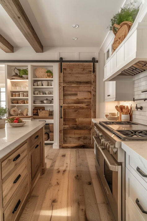 40 Rustic Farmhouse Kitchen Ideas for a Beautiful Home Dröm Hus Planer, Dapur Rustic, Farmhouse Kitchen Ideas, Casa Country, Rustic Kitchen Design, Farmhouse Kitchen Design, Cabin Kitchens, Rustic Farmhouse Kitchen, Cozy Kitchen