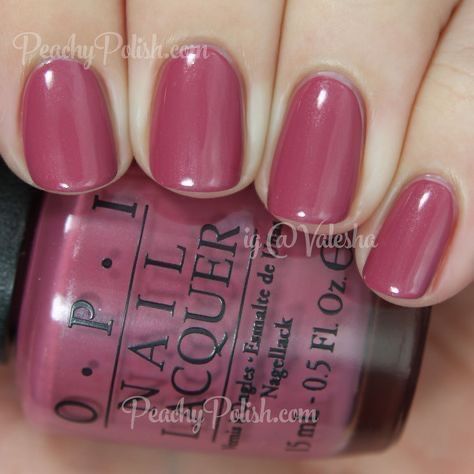 Dusty Rose Pedicure, Spring Nail Colors Gel Polish, Best Opi Gel Colors, Dusty Rose Nails, August Nail Colors, Matte Make Up, Opi Nail Colors, Polish Nails, Polish Colors