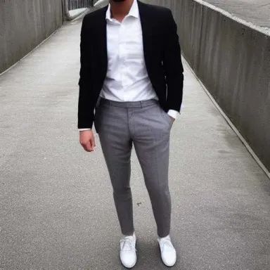 Black Suit With Grey Pants Men, Men’s Black Blazer Outfits, Mens Grey Pants Outfit Dressy, Black Blazer With Grey Pants Men, Black Jacket Grey Pants Men, Grey Pants Black Blazer Men, Black Blazer Outfits For Men, Black Blazer With Grey Pants, Grey Pants And Black Blazer