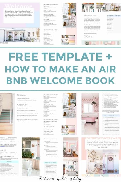 Airbnb Welcome Basket, Airbnb Checklist, Airbnb Templates, Airbnb House Rules, Vacation Rental Host, Airbnb Tips, Airbnb Welcome Book Template, Airbnb Business, Airbnb Welcome Book