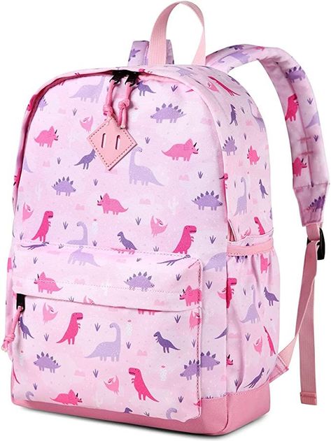 Cute Backpacks For School, Dinosaur Backpack, Preschool Backpack, Stationery Kawaii, Animal Backpacks, Unicorn Backpack, Backpack For School, Hairstyles Accessories, Pink Dinosaur