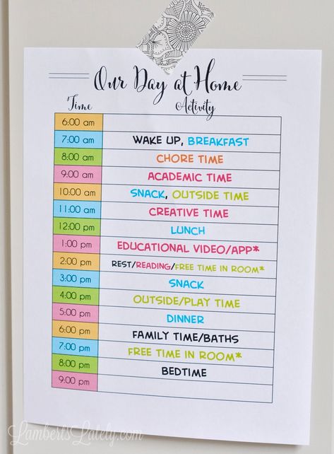 Looking to make an at-home schedule for kids during quarantine? Get tips for how to schedule your day, time management, daily routines, educational time for kids, and a list of online resources available. Homeschool Daily Schedule, Daily Routine Chart For Kids, Schedule Your Day, Daily Schedule Kids, Routine Schedule, Kids Routine Chart, Daily Routine Chart, Kids Routine, Schedule Ideas