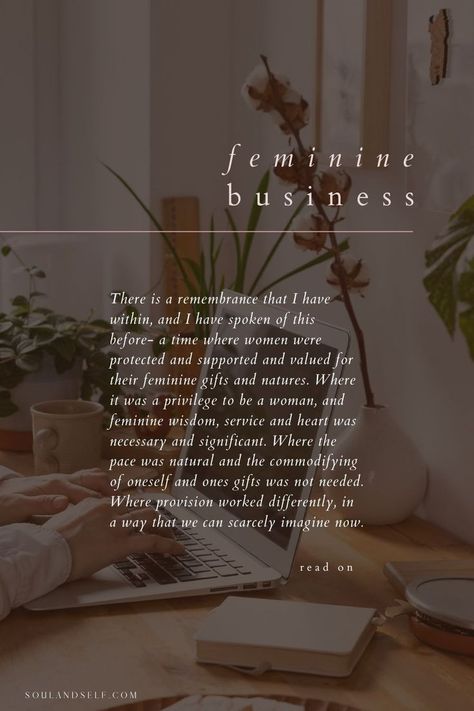 Divine Feminine Quotes, Small Business Ideas Startups, Feminine Quotes, Feminine Business, Feminine Energy Aesthetic, Slow Lifestyle, Course Creation, Spiritual Entrepreneur, Feminine Branding