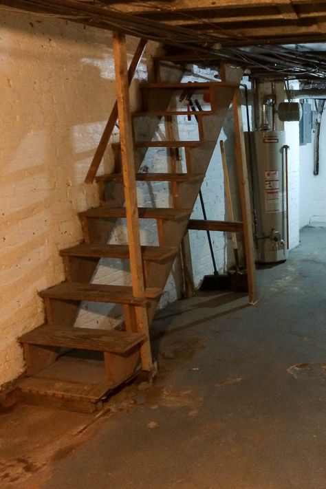 DIY Painted & Upgraded Basement Stairs - An Affordable Option Stairs Upgrade, Basement Stairs Remodel, Basement Staircase, Basement Steps, Basement Stairs Ideas, Old Basement, Stair Makeover, Basement Furniture, Glass Stairs