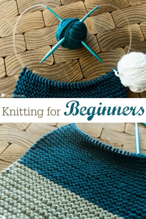 Knit Beginners, Learn Knitting, Knitting 101, Learning To Knit, Yarn And Needles, Knitting Terms, Easy Knitting Projects, Knitting Basics, Beginner Knitting