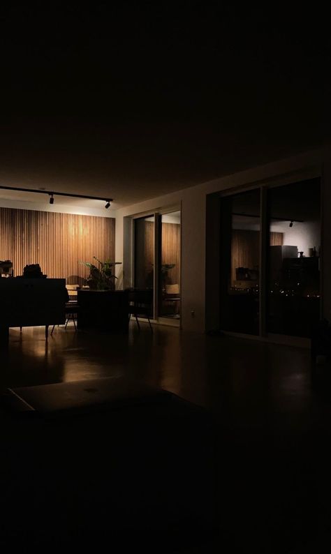 College Core, Vision Boarding, Dark Modern, Apartment View, Dark House, Night Style, Apartment Aesthetic, Home Aesthetic, Future Apartment