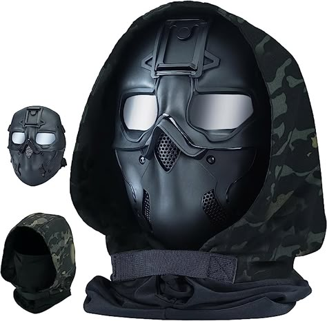 Tactical Face Mask, Gauntlet Concept Art, Airsofting Outfit, Call Of Duty Mask, Paintball Outfit, Tactical Masks, Tight Abs Workout, Tactical Balaclava, Military Mask