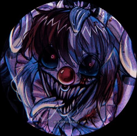 Emo Pfp For Discord, Emo Clown Pfp, Clown Pfp Aesthetic Dark, Creepy Clown Pfp, Scary Pfps Discord, Clown Art Pfp, Creepy Pfps For Discord, Zombie Pfp Aesthetic, Clown Matching Icons