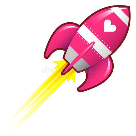 Love Rocket. Heart or love icon on pink retro rocket ship illustration good for , #SPONSORED, #icon, #pink, #retro, #love, #Love #ad Rocket Illustration Design, Roket Air, Pink Spaceship, Valentines Day Science, Escudo Paw Patrol, Rocket Drawing, Spaceship Drawing, Aero Aesthetic, Ship Illustration