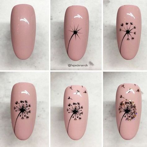 Dandelion Nail Art, Nailart Tutorial, Easy Nail Designs, Self Nail, Nail Art Diy Easy, Green Nail Designs, Nail Art For Beginners, Pink Homecoming, Nails Homecoming