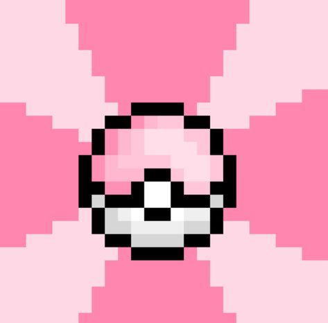 Pink Pokemon Icon, Pixel Pokeball, Boring Pics, Pokemon Pink, Blank Wallpaper, Emoji Drawings, Pixel Art Pokemon, Pokemon Theme, Pix Art