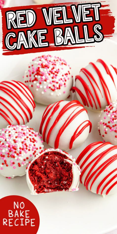 Red Velvet Cake Balls, Red Velvet Truffles, Red Velvet Cake Pops, Velvet Recipes, Cake Ball Recipes, Red Velvet Recipes, Red Velvet Cake Mix, Cake Ball, Cake Pop Recipe