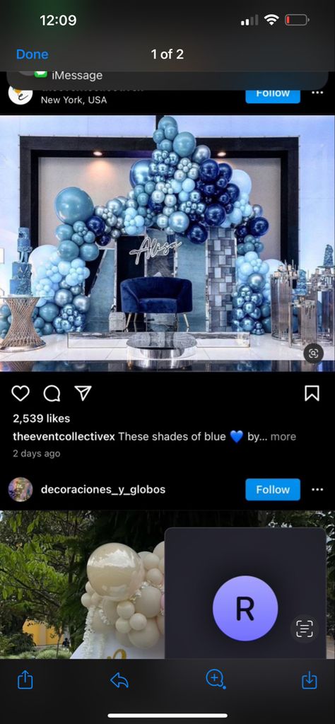 Twins 21st Birthday Ideas, All Shades Of Blue Party Decorations, Shades Of Blue Party Decor, Shades Of Blue Decorations Party, 50 Shades Of Blue Party Ideas, 40 Shades Of Blue Birthday Party, Blue Birthday Dinner Decor, Blue Brunch Decor, 16 Shades Of Blue Party