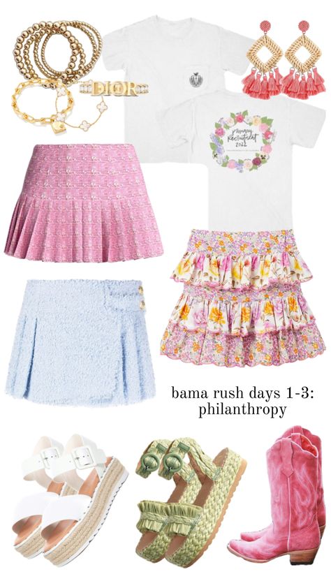 #bama #bamarush #rushoutfitideas #outfitinspo #outfitideas #sorority #sororityrush College Sorority Outfits, Sorority Recruitment Outfits Rush Week, Sorority Rush Week Outfits, Sorority Rush Week, Rush Week Outfits, Sorority Rush Outfits, Week Outfits, Rush Week, Sorority Recruitment Outfits