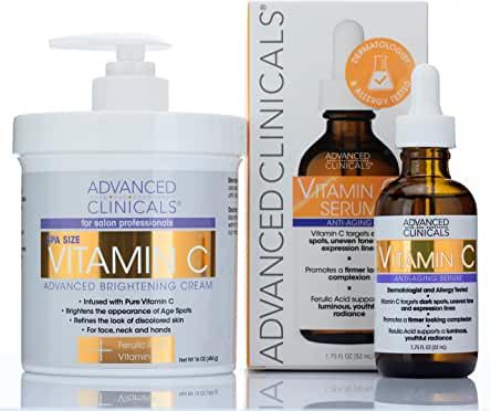 Amazon.ca : Advanced Clinicals Manuka Honey Cream Face Advanced Clinicals Vitamin C Serum, Moisturizing Skin Care, Honey Cream, Vitamin C Cream, Vitamin C Face Serum, Anti Aging Vitamins, Best Lotion, Skin Care Lotions, Sun Damaged Skin