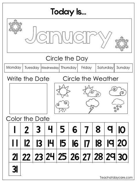 Today Is (Dates, Weather & Seasons) Chart - MindingKids Kindergarten Calendar, Calendar Skills, Preschool Calendar, Calendar Worksheets, Calendar Activities, Daily Calendar, Days And Months, Printable Calendar Template, Homeschool Kindergarten