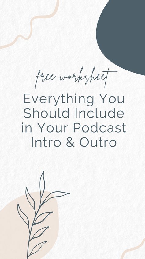 Need help knowing what to include in your podcast intro and outro?Try my free scripting worksheet! Outro Ideas, Podcast Intro, Podcast Launch, Instagram Feed Design, Finding My Way, Planning Tools, My Way, Instagram Feed, You Can Do