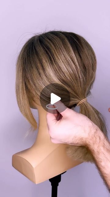 Joseph I'Anson on Instagram: "Do you struggle to get short mid length hair up into an upstyle? Then this hair hack tutorial is for you!!  L’IMAGE Mannequin - “DENISE” from @equip_the_creative use code Joseph10 at the checkout to get 10% off your order.   #hairinspo #hairtutorial #beyondtheponytail #reel #reelitfeelit #hairup #hairups #hairupdo #updo #updos #updotutorial #bridalhair #hairideas #weddinghairdo #weddinghair #frenchtwist #bohowedding #shorthair #bridalhairinspo #igreels #upstyle #hairwedding #hairupdostyle #updostyles #shorthairupdo #midlengthhair #shorthairstyles #shortupdo #btconeshot2024_stylingvideo @oneshothairawards @behindthechair_com @markleesonsalons @nextlevelhairstylists @hairbrained_official @limage_gmbh @hairtutorial4you @hairstyles_ideas @i.love.hairstyles @esteti Short Mid Length Hair, Updos For Medium Length Hair Tutorial, Upstyles For Short Hair, Cute Ponytail Styles, Beachy Wavy Hair, Formal Wedding Gown, Short Hair Updo Tutorial, Lob Styling, Hair Updos Tutorials