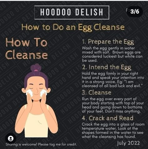 Get Rid Of Evil Eye, Hoodoo Delish, Magical Herbs Witchcraft, Get Rid Of Bad Luck, Egg Cleanse, Wicca Recipes, Hoodoo Magic, Hoodoo Conjure, Hoodoo Spells