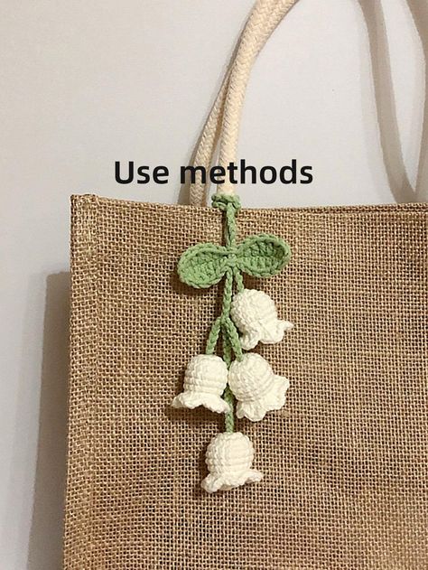 1pc Women Crochet Floral Charm Fashion Keychain For Key DecorationI discovered amazing products on SHEIN.com, come check them out! Teacher Accessories, Plant Bags, Back To School Gifts For Teachers, Crocheting Ideas, Crochet Things, Crochet Keychain, Jewelry Making Charms, Crochet Diy, Diy Crochet Projects