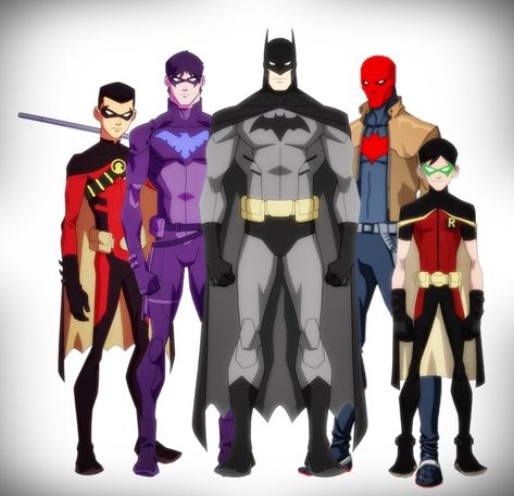 all robins from batman | Batman and all his Robins - Imgur Nightwing Young Justice, Robin Tim Drake, Tim Drake Red Robin, All Robins, The Bat Family, Univers Dc, Batman Universe, Im Batman, Red Robin