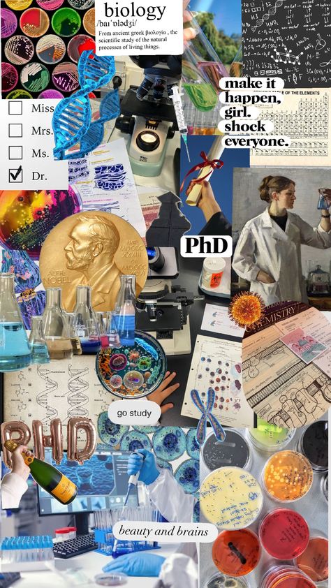 biology vision board Biology Major Aesthetic Wallpaper, Biology Aesthetic Poster, Research Career Aesthetic, Biology Room Aesthetic, Vision Board Scientist, Bio Science Aesthetic, Stem Vision Board, Biological Anthropology Aesthetic, Biology Research Aesthetic