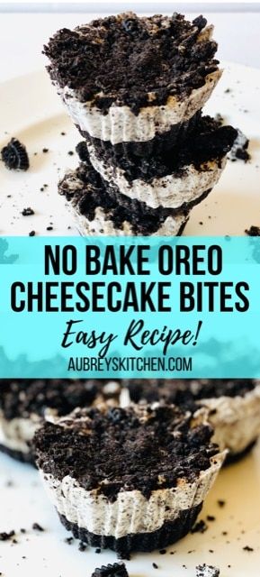 Sick Recipes, Cheesecake Bites No Bake, Easy Oreo Cheesecake, Oreo Dessert Easy, Baked Oreo Cheesecake Recipe, No Bake Oreo Dessert, Oreo Bites, Oreo Cheesecake Recipe, Oreo Cheesecake Bites