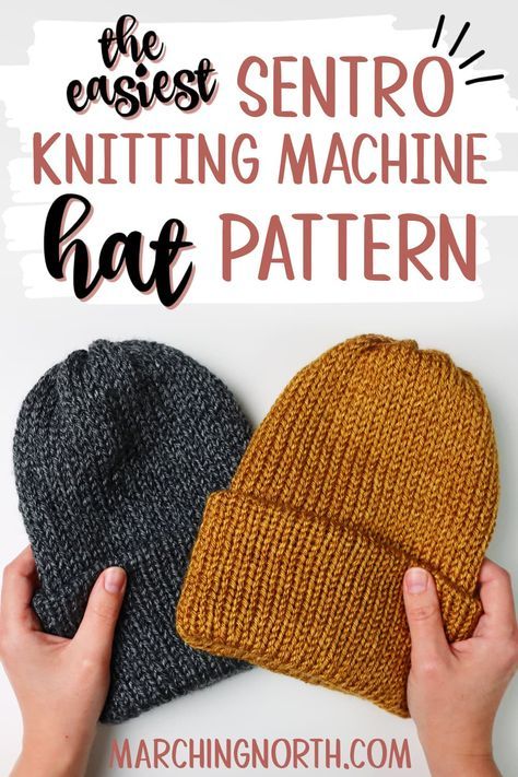 Knitting Machine Beanie Pattern, Knitting Machine Beanie, Knitting Machine Hat, Addi Patterns, Diy Knitting Machine, Circular Knitting Machine Patterns, Diy Beanie, Circular Knitting Patterns, Addi Machine