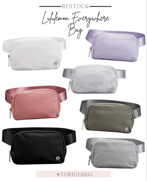 Obsessed with these bags! Went one in every color #lululemon #everywherebag Follow my shop @torigerbig on the @shop.LTK app to shop this post and get my exclusive app-only content! #liketkit @shop.ltk https://liketk.it/3EzVA Lulu Phanny Pack, Lululemon Belt Bag Collection, Lululemon Bum Bag, Lululemon Belt Bag Colors, Lululemon Belt Bags, Lulu Lemon Fanny Pack, Lulu Lemon Belt Bag, Lulu Lemon Bag, Fany Pack