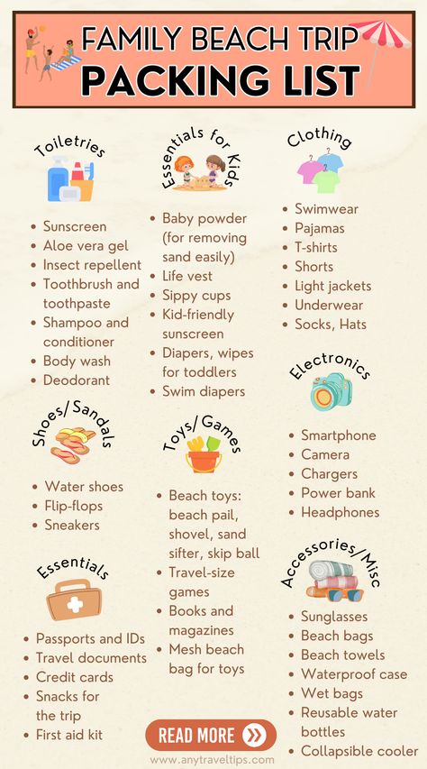 Beach Trip Packing List Kids, Beach Trip Packing List Toddler, Beach Packing List For Kids, Beach Vacation Packing List With Kids, Beach Vacation With Toddler, Packing List For Vacation With Kids, Toddler Beach Tips, Beach Trip With Toddler, Toddler Beach Essentials