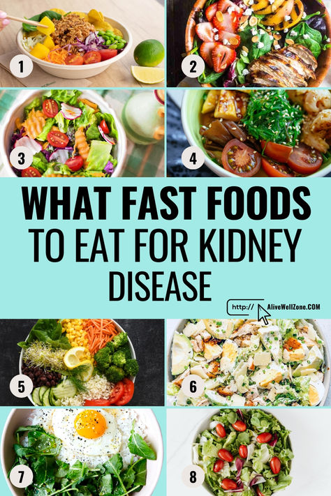 Love fast food but worried about your kidney health? You can still enjoy your favorites!   Discover kidney-friendly options like McDonald��’s Fruit & Maple Oatmeal and Chick-fil-A’s Grilled Nuggets.   Learn more: list of foods that are safe to eat while you have a kidney disease. Kidney And Liver Friendly Foods, Eating For Kidney Health, Meal Plan For Kidney Patients, Foods Good For Kidney Function, Best Foods For Kidney Health, Chronic Kidney Diet, Low Sodium Low Potassium Low Phosphorus Recipes, Stage 3 Ckd Recipes, Diet For Kidney Health