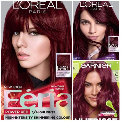 Igora Royal Hair Colors Red, Pelo Color Borgoña, Burgundy Hair Dye, Pelo Color Vino, Hair And Skin Vitamins, Dark Red Hair Color, Wine Red Hair, Hair Tinsel, Wine Hair