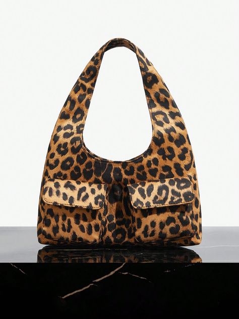 Ladies, Women Shoulder Bag,Hobo Bag, Fashionable, Elegant , Simple, Personality, Versatile, Street, Leopard Print, Animal Print, Suede, Multi-Bag Design,For Classic, Commute, Office,Date, Daily,Shopping, Afternoon Tea Brown Fashionable   Polyester Textured Pattern Novelty Bag   Women Bags, size features are:Bust: ,Length: ,Sleeve Length: Suede Shoulder Bag, Leopard Print Bag, Women Shoulder Bag, Novelty Bags, Mua Sắm, Bag Design, Kids Sleepwear, Maternity Bag, Boho Women