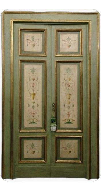 Painted Door, Door Murals, Antique Door, Painted Paneling, Hand Painted Furniture, Unique Doors, Beautiful Doors, Painted Doors, Paint Furniture