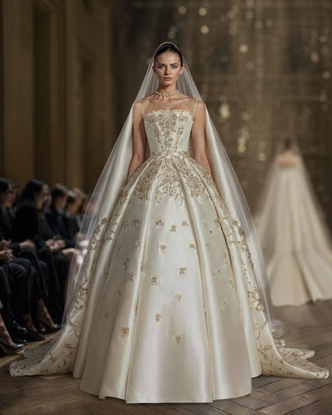 Envision a fairytale coming to life.​ #SaiidKobeisy ​ #VisionOfLove ​ #BridalCouture Rococo Style Ball Gown For Wedding, Elegant Baroque Medieval Wedding Dress, Paolo Sebastian Wedding Dress Disney, Luxury Rococo Wedding Gown, Saiid Kobeisy, Vision Of Love, Rara Avis Wedding Dress 2022, Big Wedding Dresses, Pnina Tornai