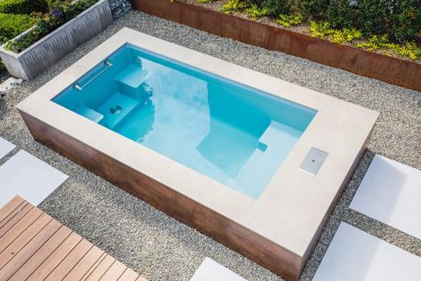 Small Pools For Small Yards Diy, House Backyard Pool, Mini Swimming Pool, Kleiner Pool Design, Pools For Small Yards, Mini Pool, Diy Swimming Pool, Small Pool Design, Natural Swimming Pool