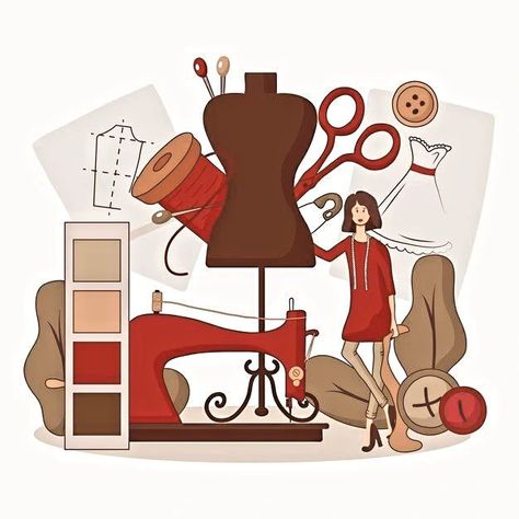 https://youtube.com/shorts/_FADO9J_-HU?feature=share Fashion Designer Illustration, Architecture Fashion Design, Drawn Clothes, Sewing Clipart, Sewing Activities, Designer Illustration, Fashion Vector, Sewing Room Decor, Boutique Decor