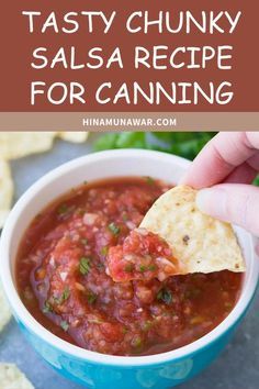 Do you have fresh peppers and tomatoes? Then, you would love to make the chunky salsa recipe for canning, either mild or hot.It is ultra-delicious and cheaper to make. It is a great approach to using fresh ingredients and preserving high-quality food at home. #appetizer #tasty #chunkysalsa #canning #delicioussalsa Chipotle Tomato Salsa, Homemade Canned Salsa, Mild Salsa Recipe, Homemade Chunky Salsa, Salsa Recipe For Canning, Chunky Salsa Recipe, Tomato Salsa Recipe Fresh, Canned Salsa Recipes, Salsa Canning Recipes