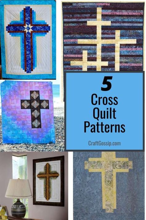 Cross Quilts Wall Hanging, Quilted Cross Wall Hanging Pattern, Farmhouse Cross Quilt Pattern, Cross Quilt Block Patterns Free, Prayer Quilt Patterns Free, Easter Quilts Patterns Free, Quilts With Crosses, Quilted Wall Hangings Patterns Free, Cross Quilt Pattern Free