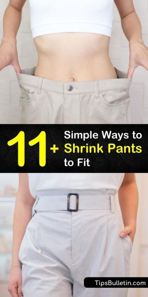 Shrinking Jeans How To, Shrink Clothes, Shrink Jeans, How To Shrink Clothes, House Cleaning Company, Clothes Alterations, Diy Household Cleaners, Fashion Upcycle, Hacks For Women