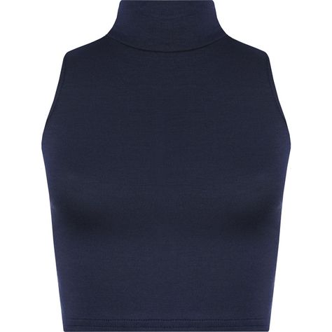 Sophie Turtle Neck Crop Top (€9,58) ❤ liked on Polyvore featuring tops, navy blue, navy blue top, sleeveless cropped turtleneck, navy top, sleeveless turtleneck top and navy sleeveless top Navy Casual Turtleneck Top, Navy Turtleneck, Luxury Navy Top, Navy Fitted Sleeveless Top, Black Turtle Neck Sleeveless Top, Navy Blue Crop Top, Turtle Neck Shirt, Navy Crop Top, Sleeveless Turtleneck Top