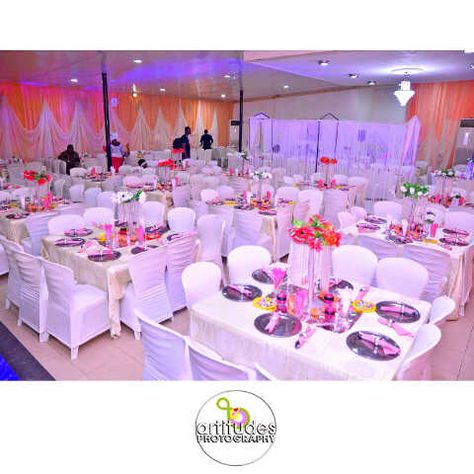 Hall Decorations For Wedding Receptions, Event Hall Decoration, Wedding Hall Decorations In Nigeria, Hall Decoration For Wedding, Nigeria Wedding Decoration, Hall Wedding Decorations, Reception Hall Decorations, Nigerian Wedding Decor, Event Planning Pictures