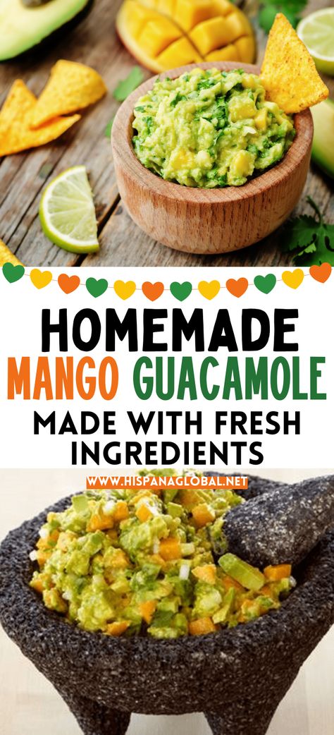 Traditional Guacamole Recipe, Mango Guacamole Recipe, Pineapple Guacamole, Mango Guacamole, Chinese Chicken Salad Recipe, Black Color Hairstyles, Avocado Guacamole, Guacamole Recipe Easy, Hairstyles Black Hair