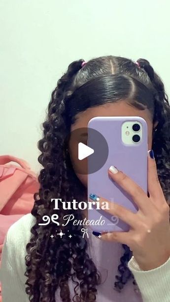 Easy Hair Styles Braids, Easy Hairstyles For Long Curly Hair, Wavy Hair Styles Easy, Coiffure Curly Hair, Peinados Curly Hair, Baddie Curly Hairstyles For School, Curly Hair Hairstyles For School, Braided Curly Hairstyles, Curly Easy Hairstyles