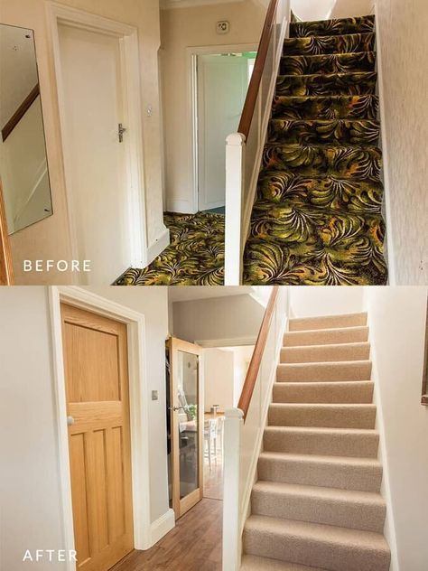 We know…we should have kept the carpet… 1950s House Renovation, 1970s House Renovation, Council House Renovation, 1960s House Renovation, Terraced House Interior, 1930 House Renovation, Small Terraced House, Fifi Mcgee, 1930s House Interior