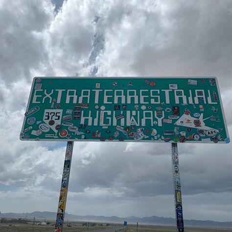 Extraterrestrial Highway Sign – Rachel, Nevada - Atlas Obscura Haunted Book, Eric Olsen, Nevada State, Most Haunted, Infamous, Highway Signs, Nevada, The Road, Podcast