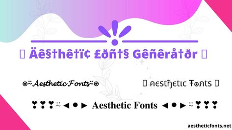 Cool ✅ Aesthetic fonts generator online helps to create stylish text with one click 𝓒𝓸𝓹𝔂 𝓪𝓷𝓭 𝓟𝓪𝓼𝓽𝓮. ᐈ 😍 149+ Font with Symbols. Fonts Copy And Paste, Fancy Fonts Alphabet, Mirror Text, Instagram Font, Cool Aesthetic, Stylish Text, Aesthetic Names, Stylish Name, Fancy Letters