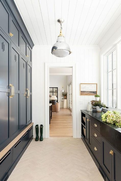 Studio Mcgee Mudroom, The Mcgee Home, Mudroom Remodel, Mudroom Cabinets, Mcgee Home, Mudroom Lockers, Mudroom Laundry Room, Mudroom Ideas, Mud Room Storage